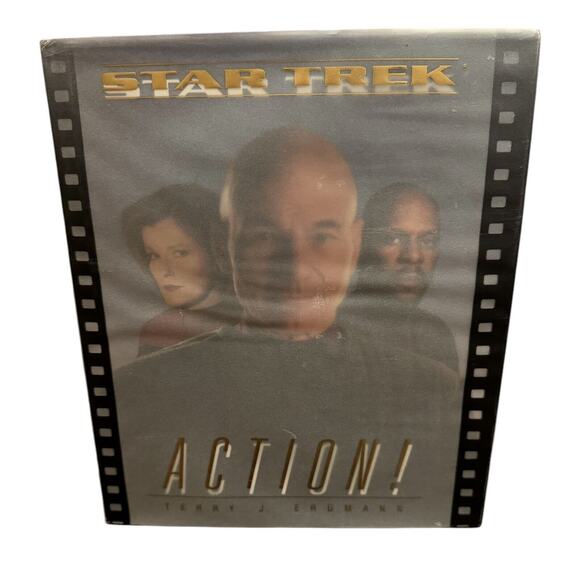 1998, Star Trek Series: "Action!" by Terry J. Erdmann Hardcover Book ! Vintage - Picture 1 of 5